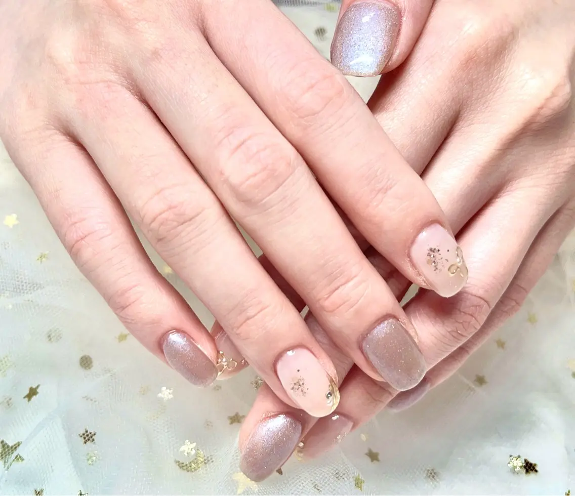 ネイル シンプルネイル Azel nail 伊野麗のネイルデザイン