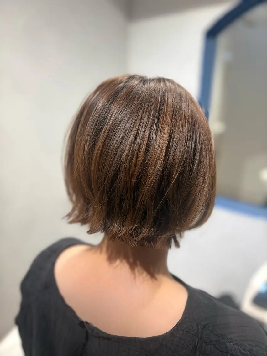 ショート ボブ ショートヘア 外ハネヘア カット ヘッドスパ MASUMI hair&spaのヘアスタイル