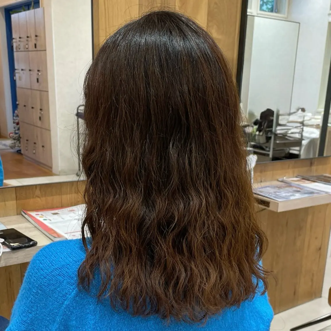 ミディアム パーマ カット パーマ 大人可愛いhair 🐾🩵HANAのヘアスタイル