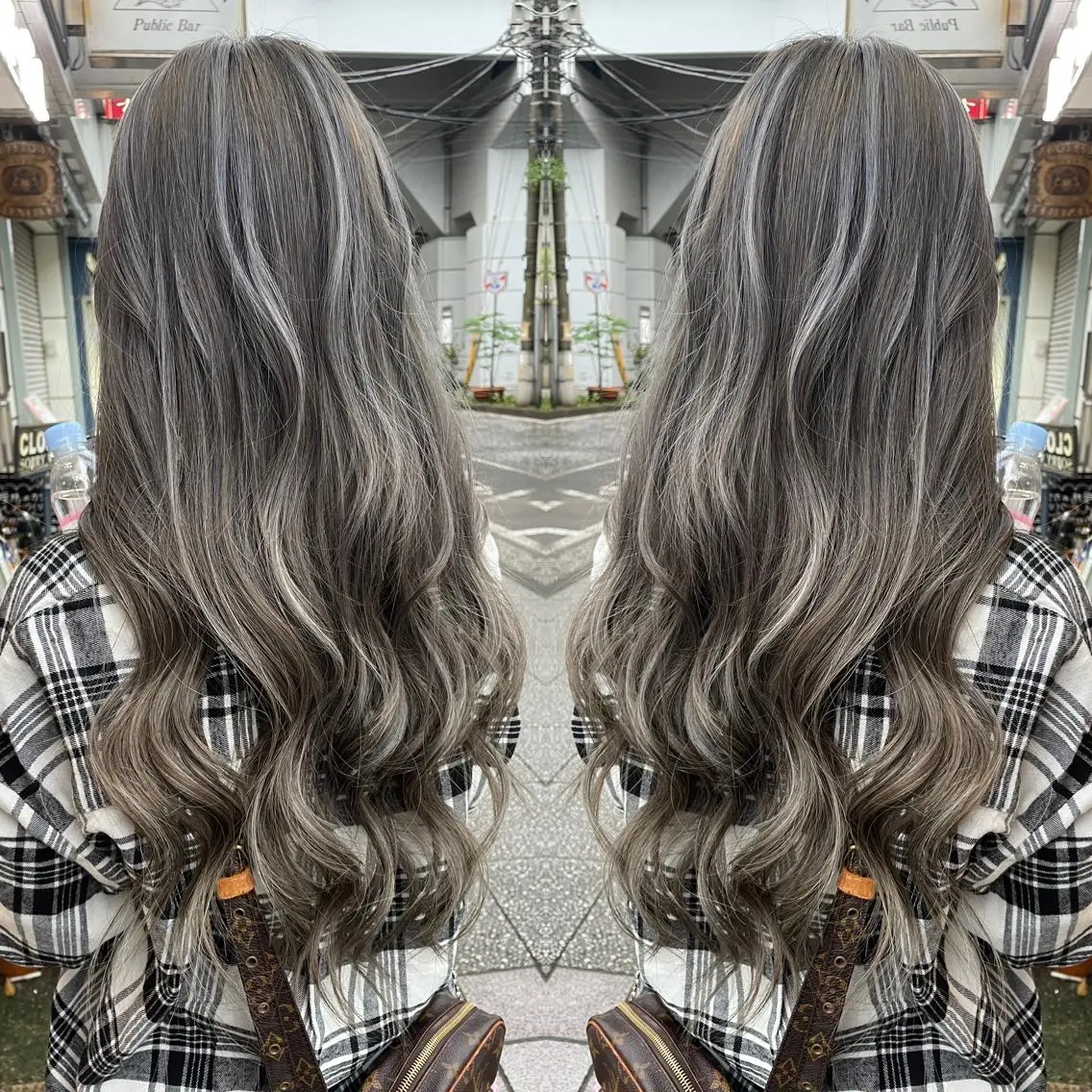 ロング ハイライト 👑派手髪/カット 👑ANRYのヘアスタイル