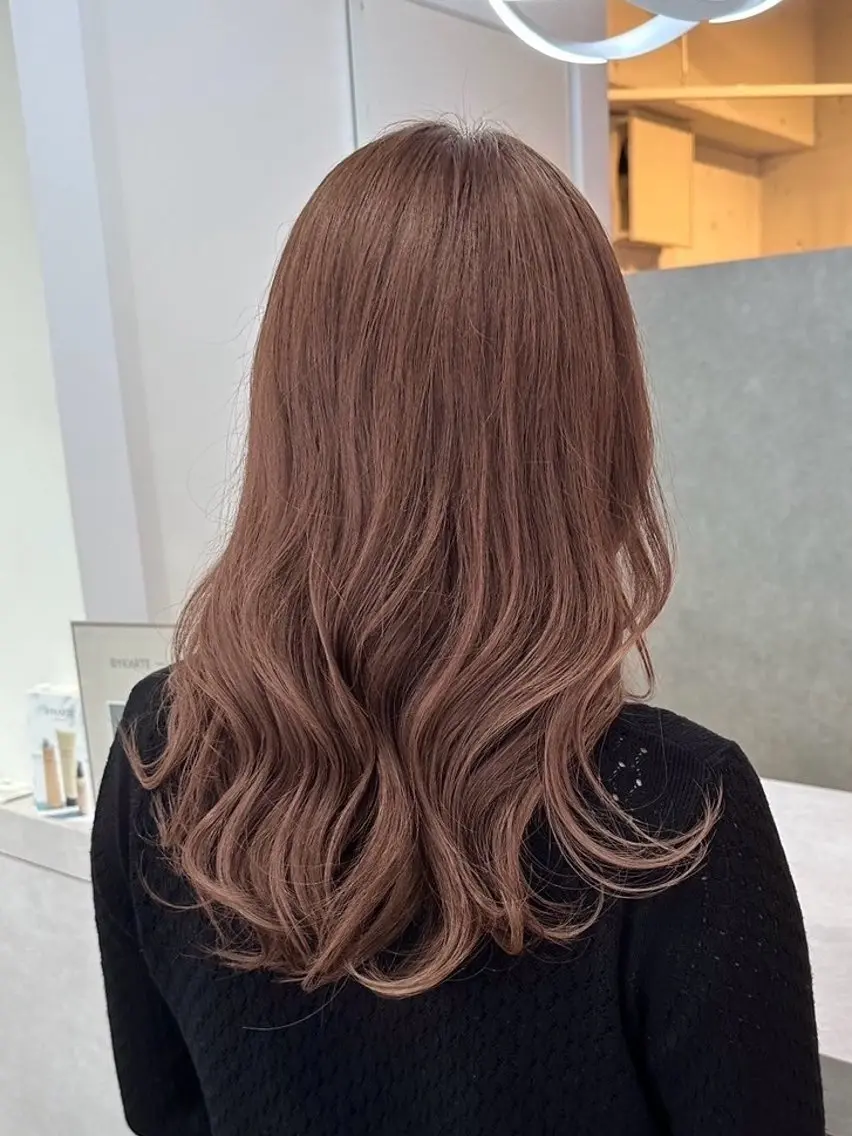 ロング カラー ベージュカラー ブリーチ ブラウンカラー ハイトーンカラー ピンクカラー ヘアカラー suiw /AYAのヘアスタイル