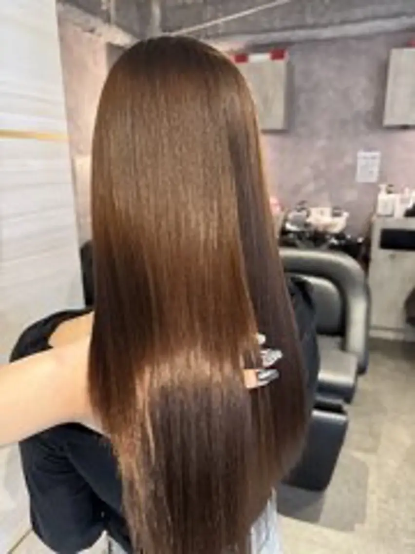 ロング カラー ベージュカラー ブリーチ ダブルカラー ブリーチなしカラー ヘアカラー トリートメント 💜eluあやね💜 🫧カラー・縮毛矯正のヘアスタイル