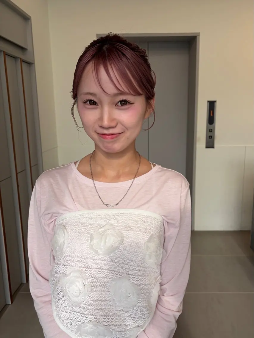 ヘアアレンジ 顔まわりカット🍀 chiakiのヘアスタイル