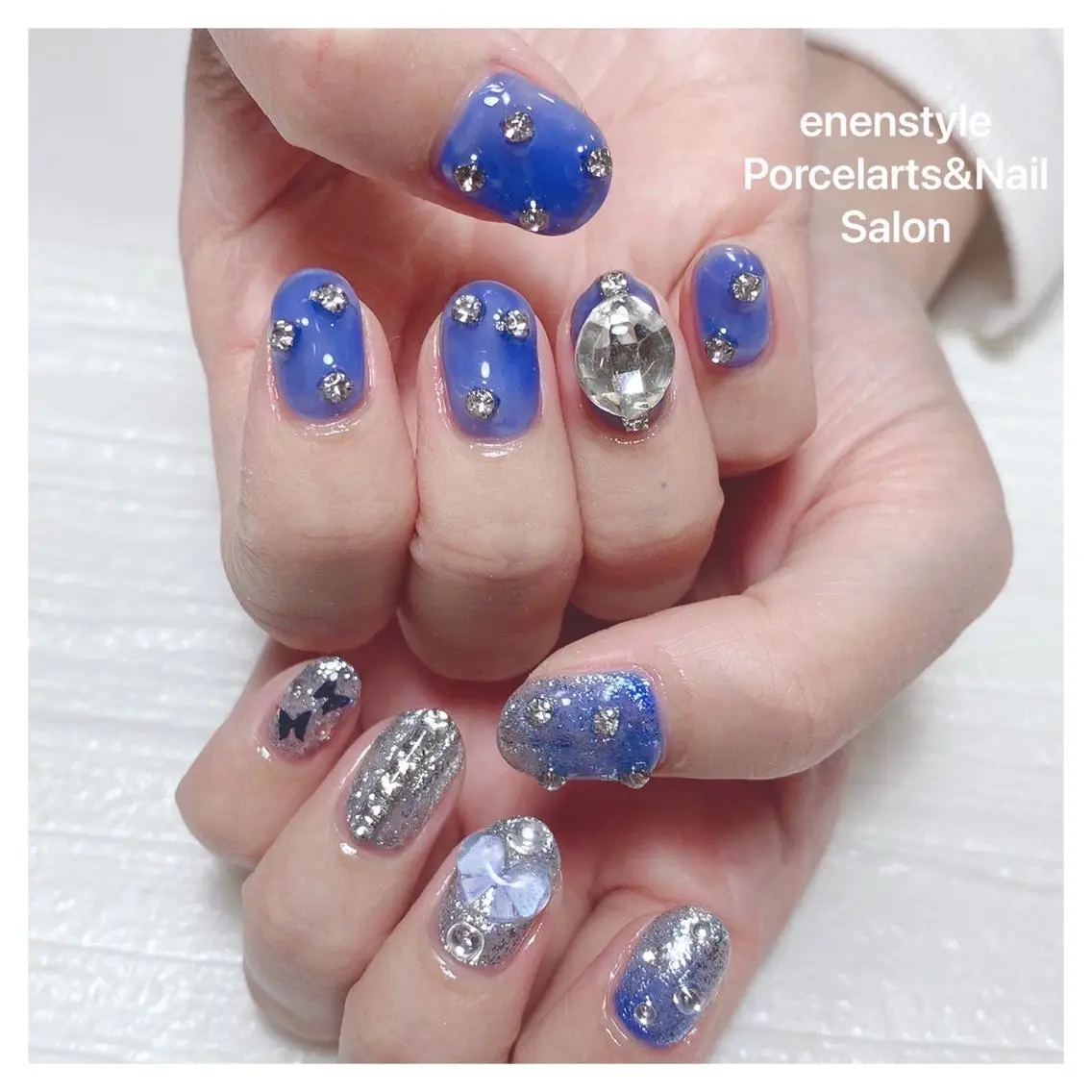 ミディアム ネイル 🐾enen style 🐾のネイルデザイン