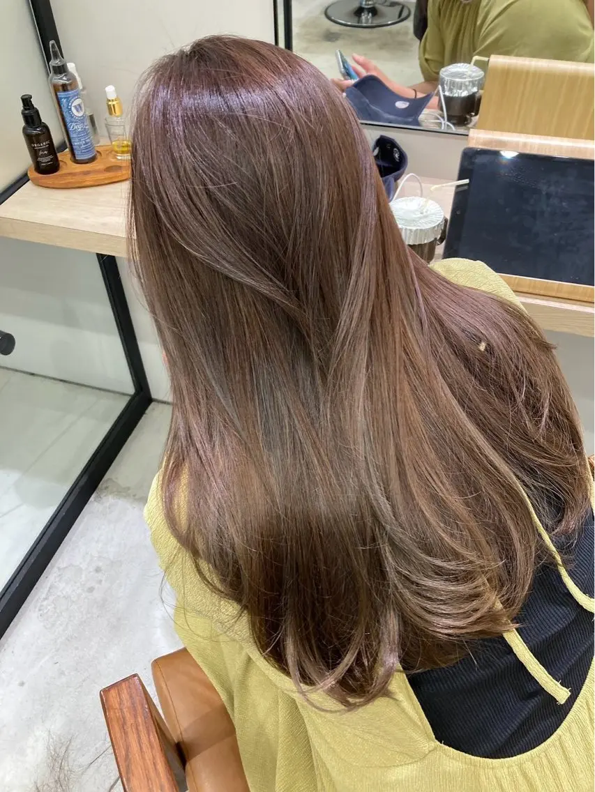 ロング カラー tetote ミコのヘアスタイル