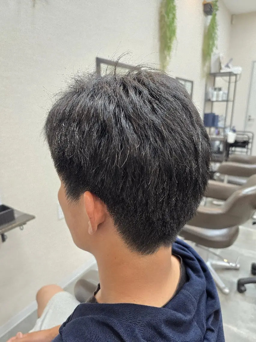 メンズ ショート フェードカット メンズハイライト メンズインナーカラー メンズパーマ ハイライト 石川(park) ジェウンのヘアスタイル