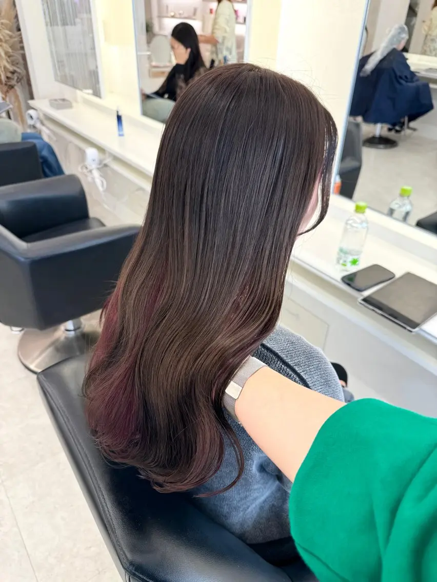 ロング カラー カット ヘアカラー ♡ParveMix NANO♡のヘアスタイル