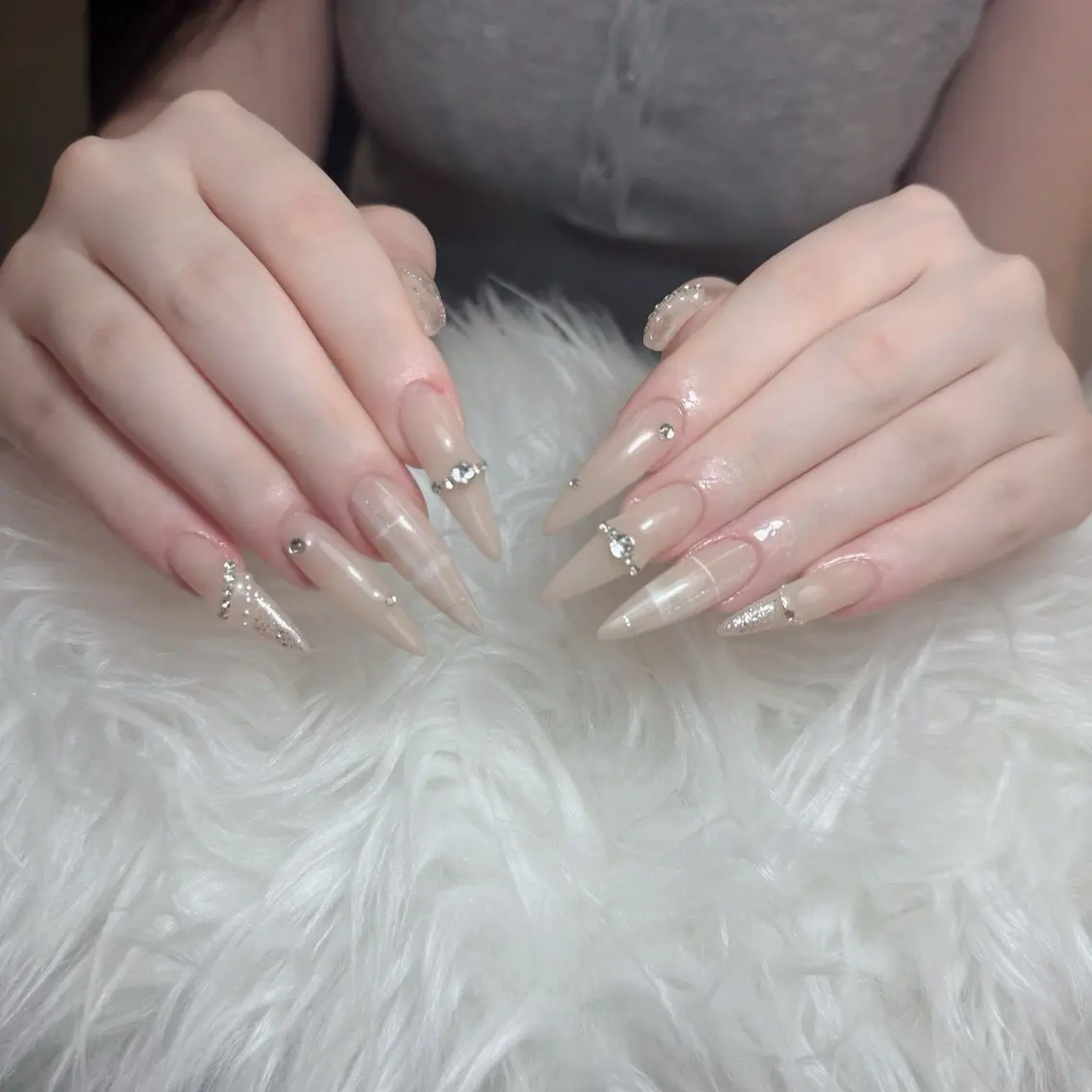 ネイル ジェルネイル 韓国ネイル マグネットネイル ネイルチップ 冬ネイル Lenie Nail Salonのネイルデザイン