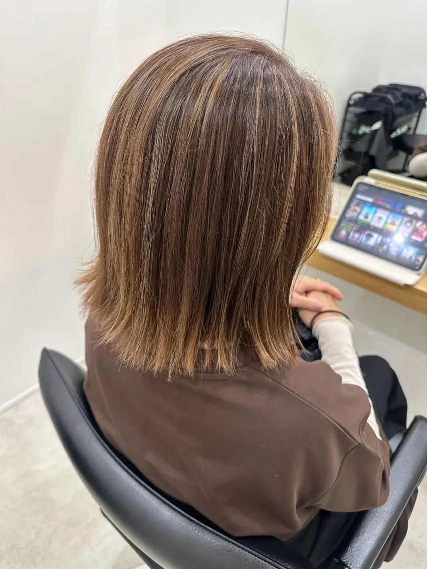ショート カラー ヘアカラー トリートメント レイヤー/ヘアセット 💐nao.のヘアスタイル