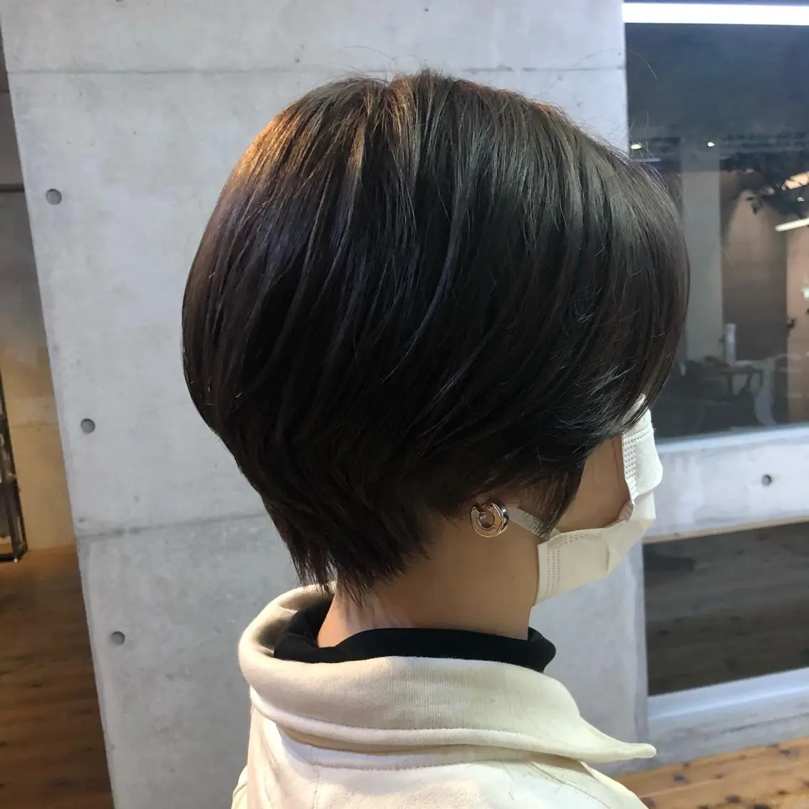 ショート カラー ハンサムショート グレージュ ショートヘア nagisa /縮毛矯正のヘアスタイル