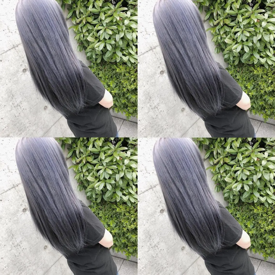ロング カラー ヘアアレンジ メンズ キッズ ヘアカラー トリートメント 💟Chloe原宿店 🩶ハイトーンのヘアスタイル
