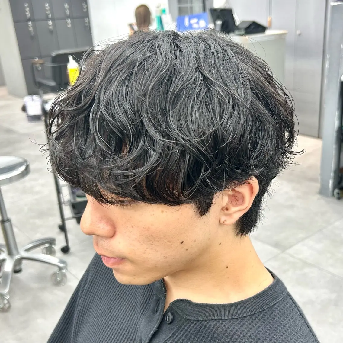 【ご新規様限定🎊】メンズカット+パーマ+2stepトリートメント🌱(フェザーパーマ/シャドウパーマ/縦落ちパーマ)の写真
