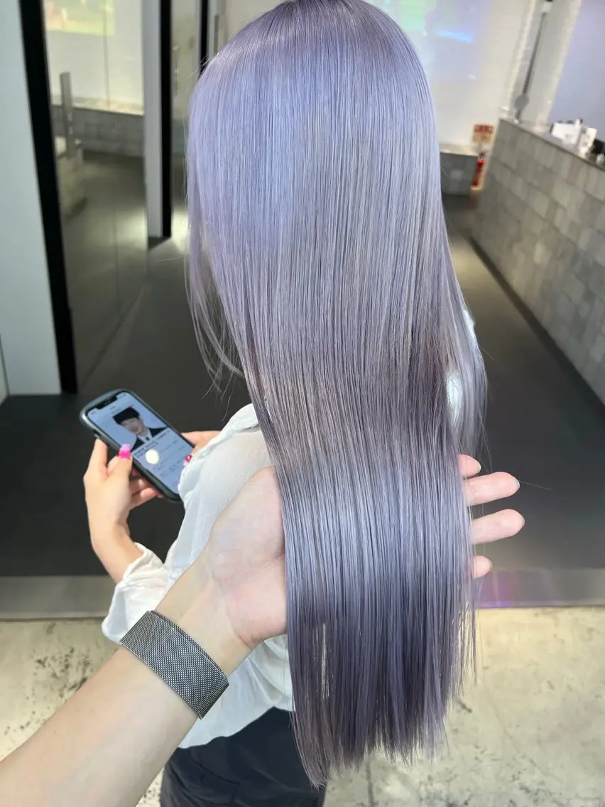 ロング カラー ヘアアレンジ ブリーチ 髪質改善 🍯傷ませないカラー 髪質改善🍯彪雅のヘアスタイル