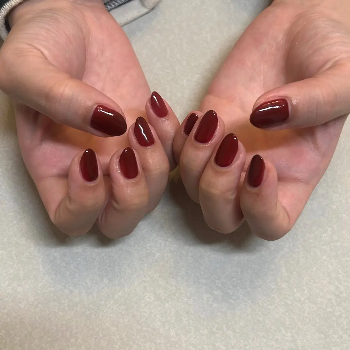 ネイル ボルドー ハンドネイル Luana+ nailのネイルデザイン