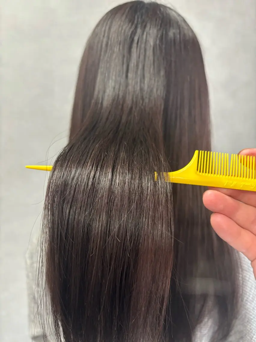 ロング かがみ/メンテナンス カット無料のヘアスタイル