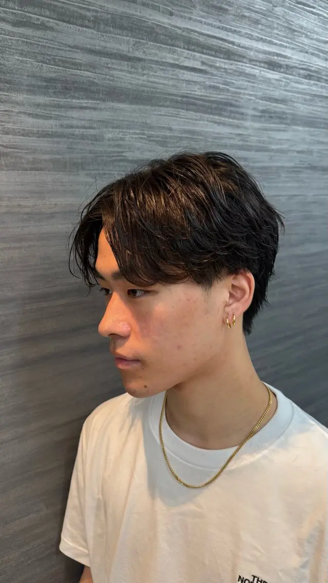 メンズ カット 福田花音/スタイリ スト兼任アイリストのヘアスタイル