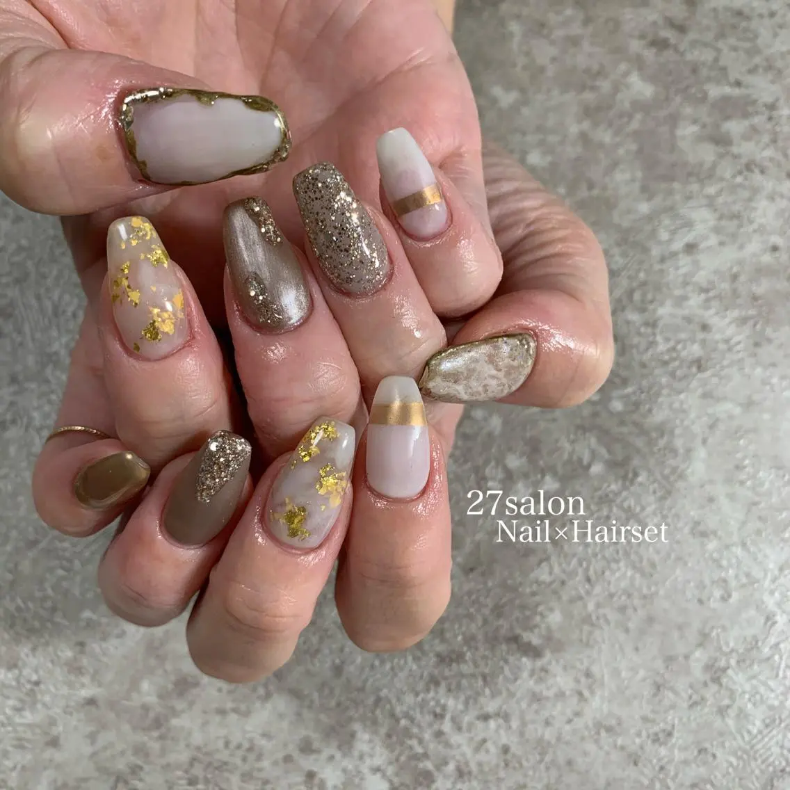 ネイル ニュアンスネイル 27salon yuinaのネイルデザイン