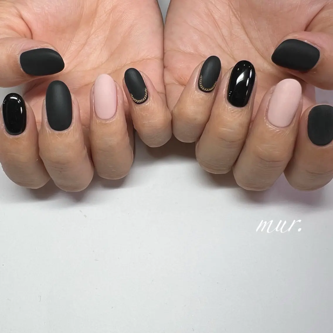 ネイル ジェルネイル 韓国ネイル マットネイル ワンカラーネイル ピンク nailsalon mur.のネイルデザイン