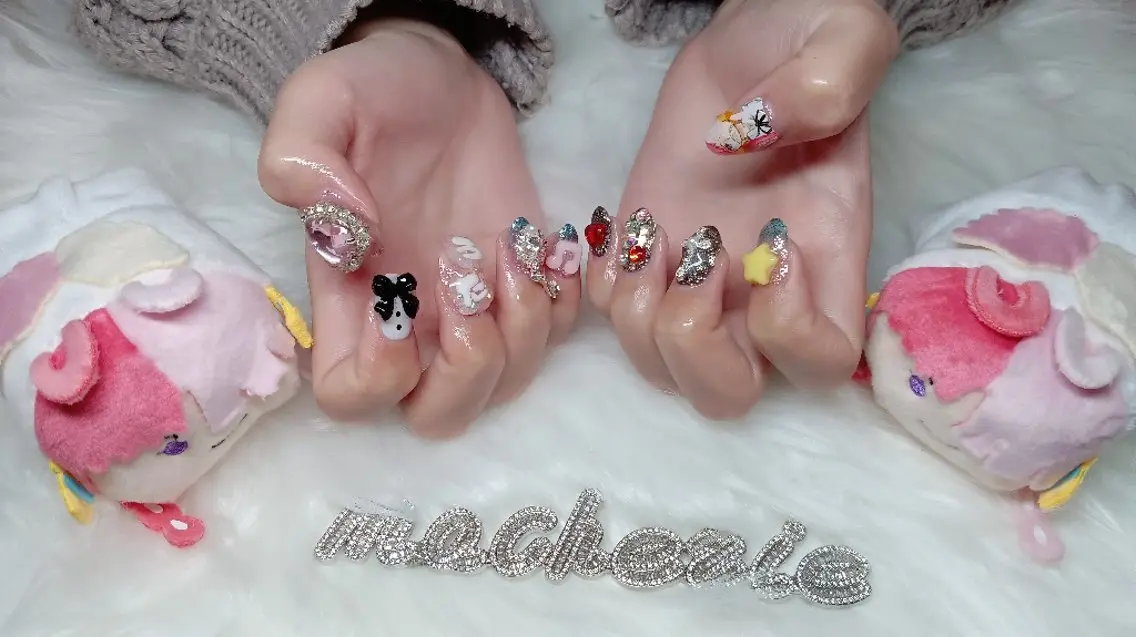 ネイル アートネイル 持ち込み ハンドネイル Nail Salon macherieのネイルデザイン