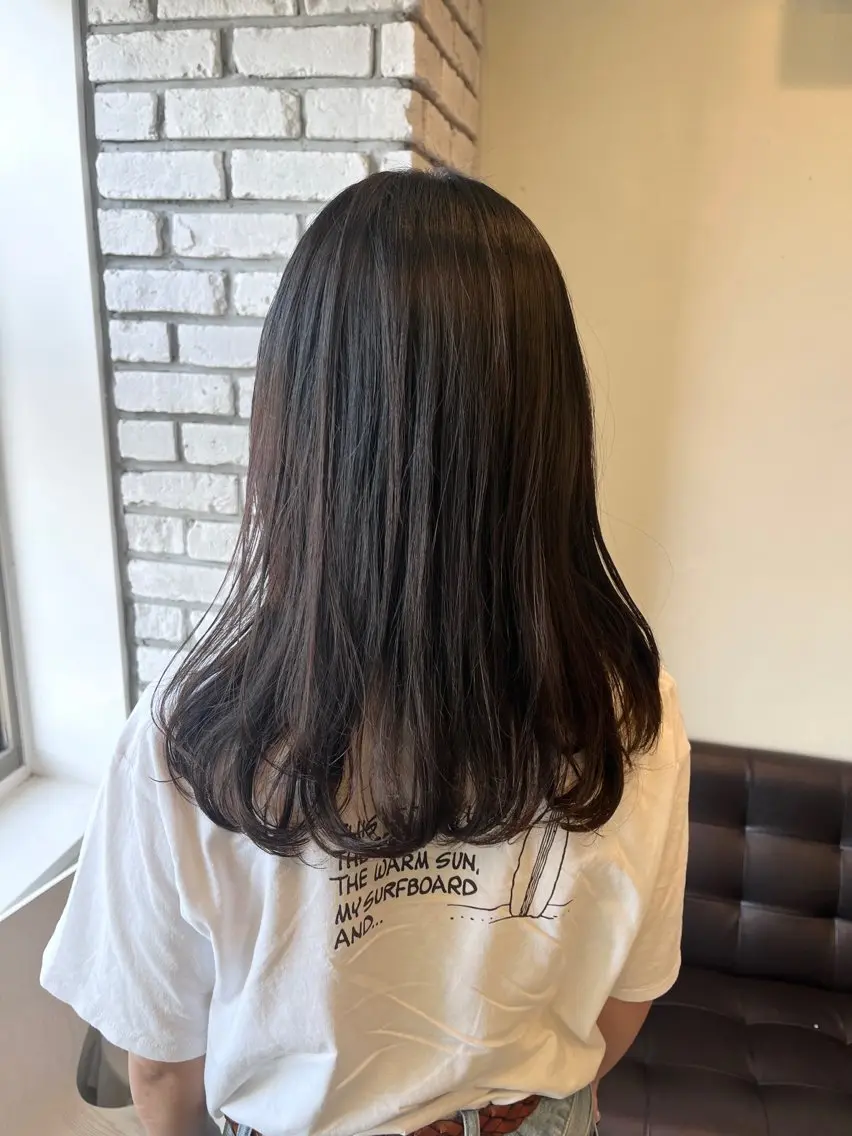 白髪染めリタッチ+カットの写真