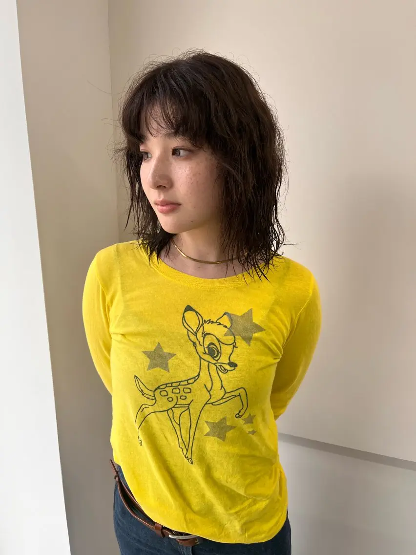 ミディアム ヘアカラー 酒井 美里のヘアスタイル