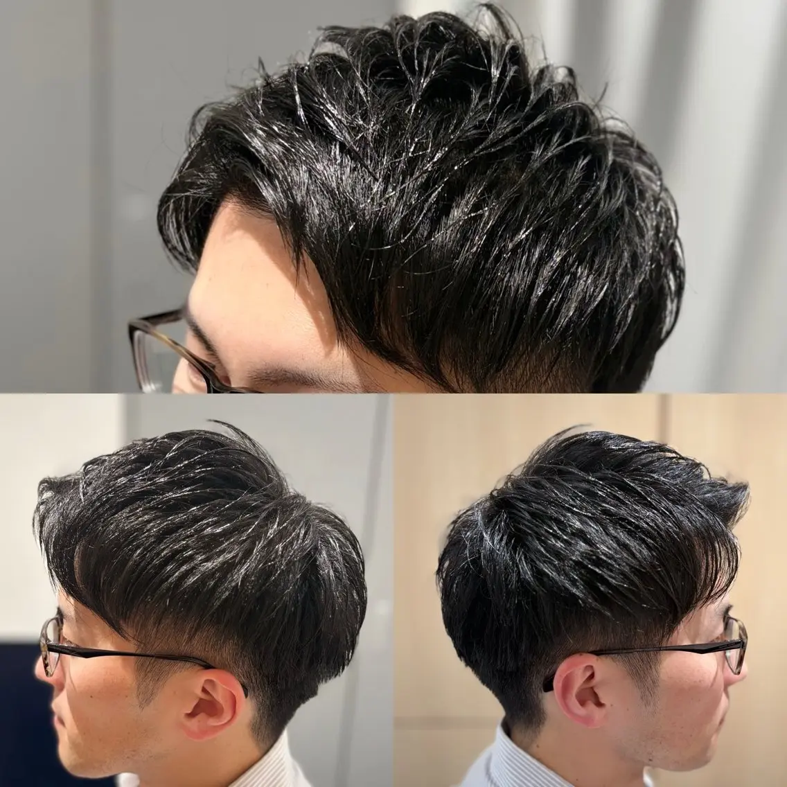 ショート メンズ カット メンズカットフェード パーマ/前山竜貴のヘアスタイル