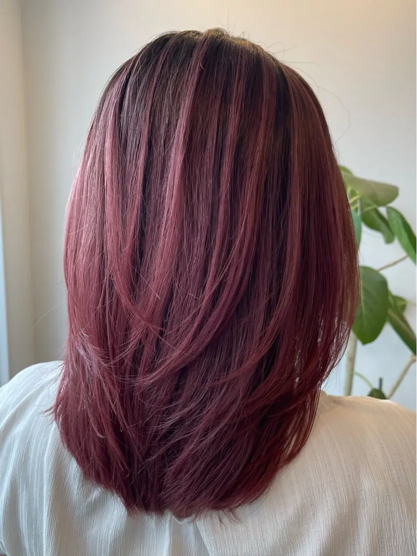 ミディアム カラー カット ヘアカラー トリートメント 海外レイヤー/ レイヤーカット/和田のヘアスタイル