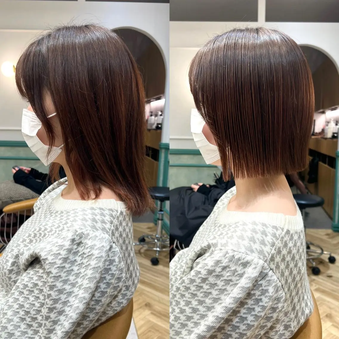 ミディアム カット 似合わせショート🌿 ボブ🫧 乾辺真悠子のヘアスタイル