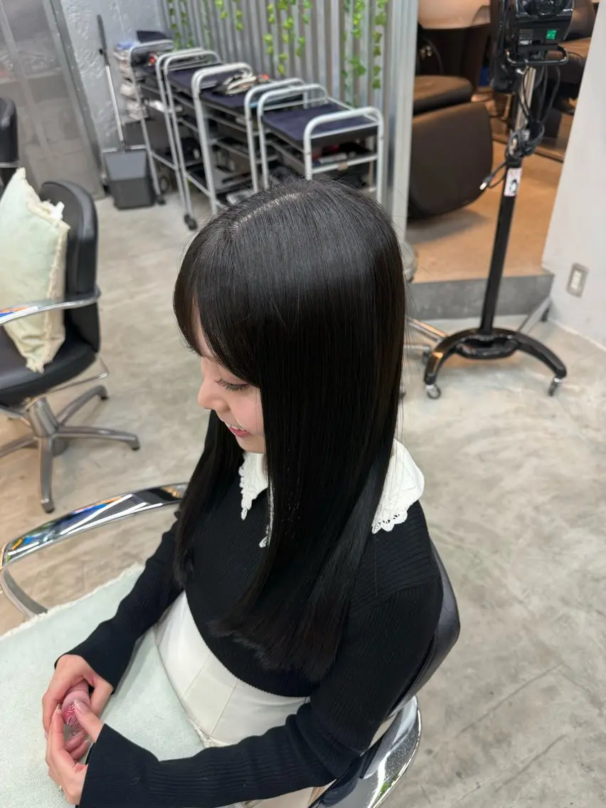 ロング 縮毛矯正 トリートメント 乾かすだけでまとまる /髪質改善西村涼太のヘアスタイル
