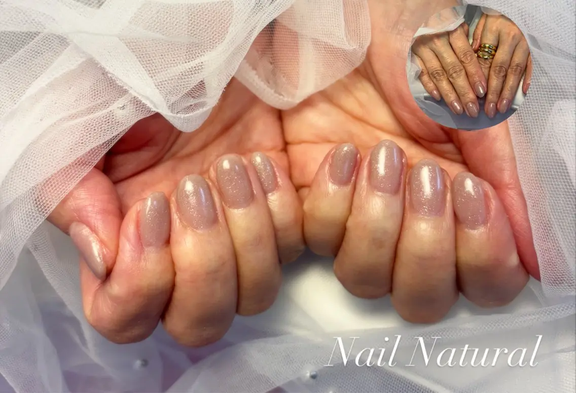 ネイル フラッシュネイル フットネイル フレンチネイル ジェルネイル ガラスフレンチ ハンドネイル Nail salon Natulalのネイルデザイン