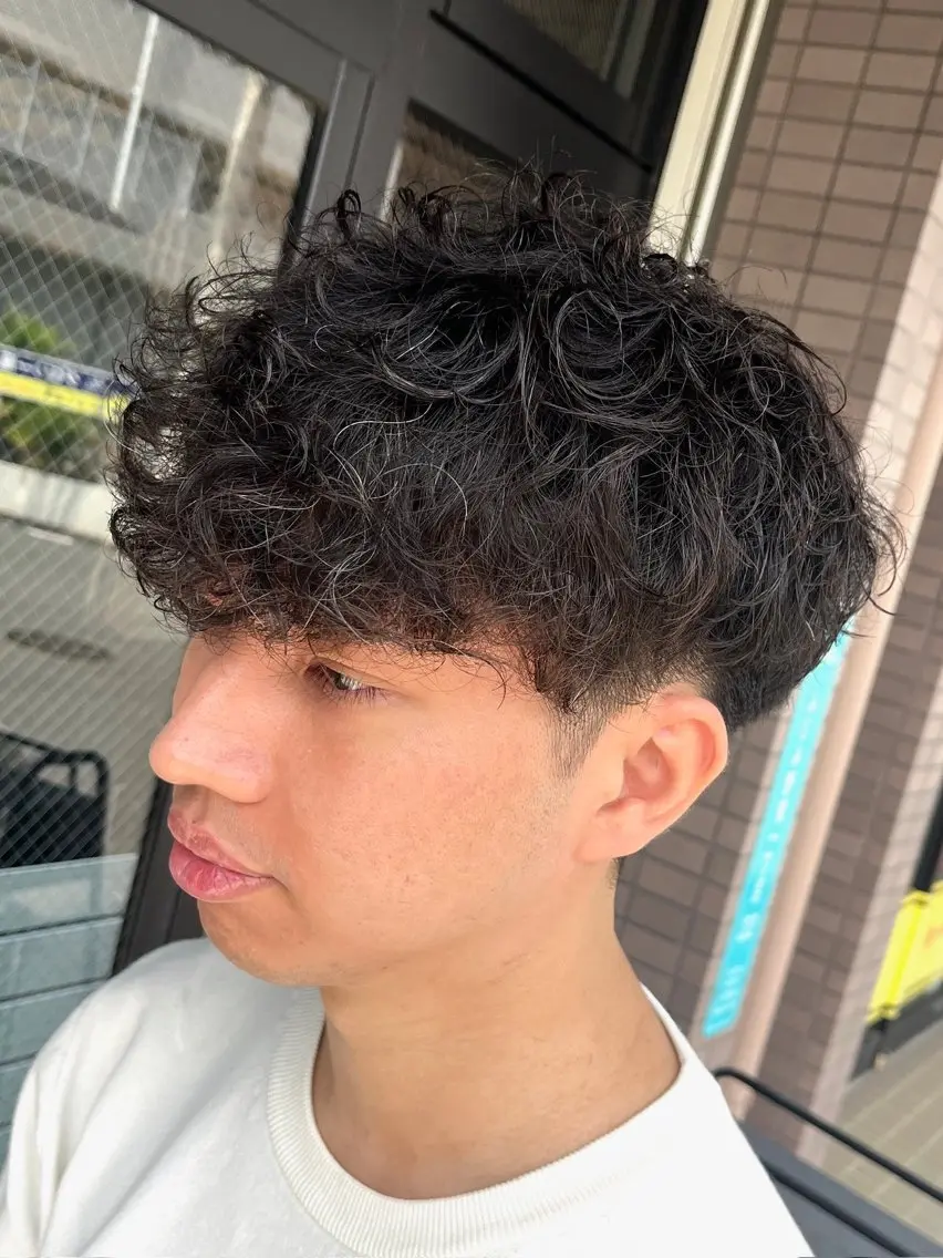 ミディアム パーマ 🌈予約の98%パ ーマ⭕️🌈福本のヘアスタイル