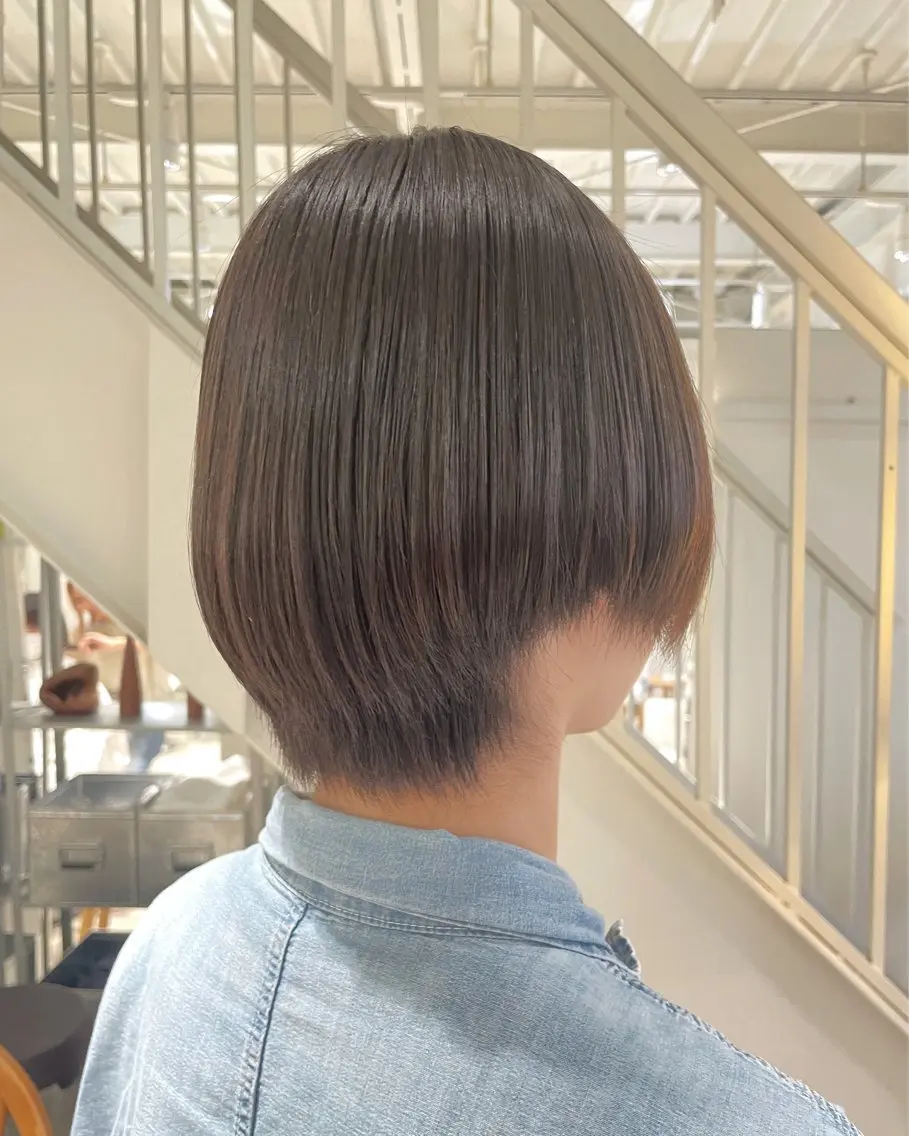 ショート 縮毛矯正 安西 香利奈のヘアスタイル