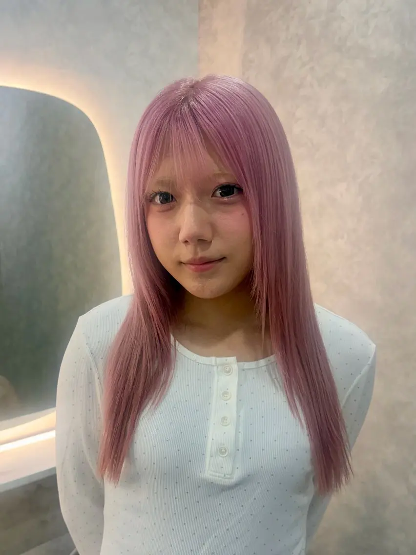 カラー 色落ちまで盛れる 💟まなみのヘアスタイル