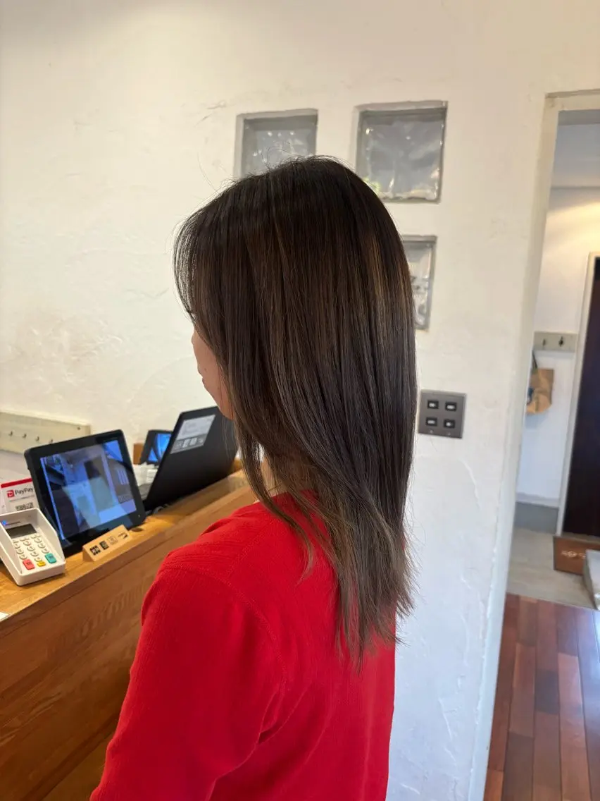 セミロング カラー ベージュカラー カット ヘアカラー トリートメント 💎髪質改善💎 村山 歩美のヘアスタイル