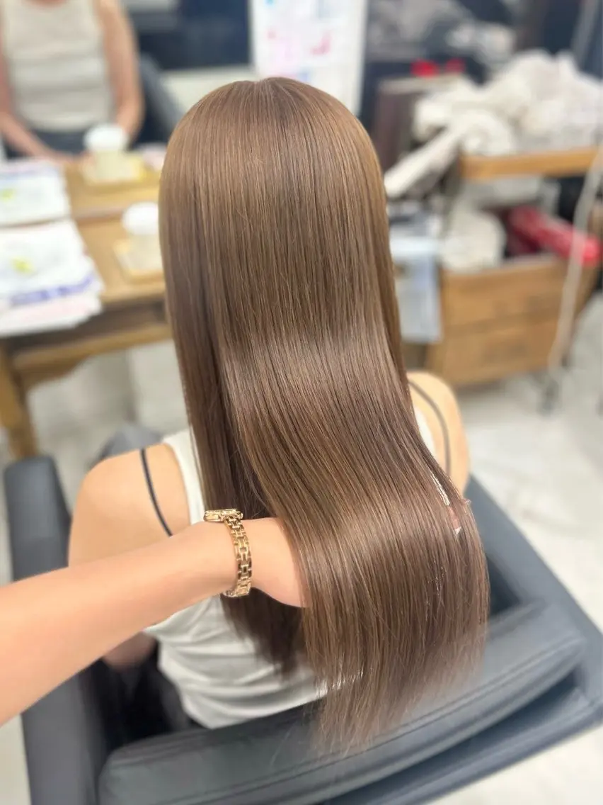 ロング ヘアカラー トリートメント 戸川 未夢のヘアスタイル