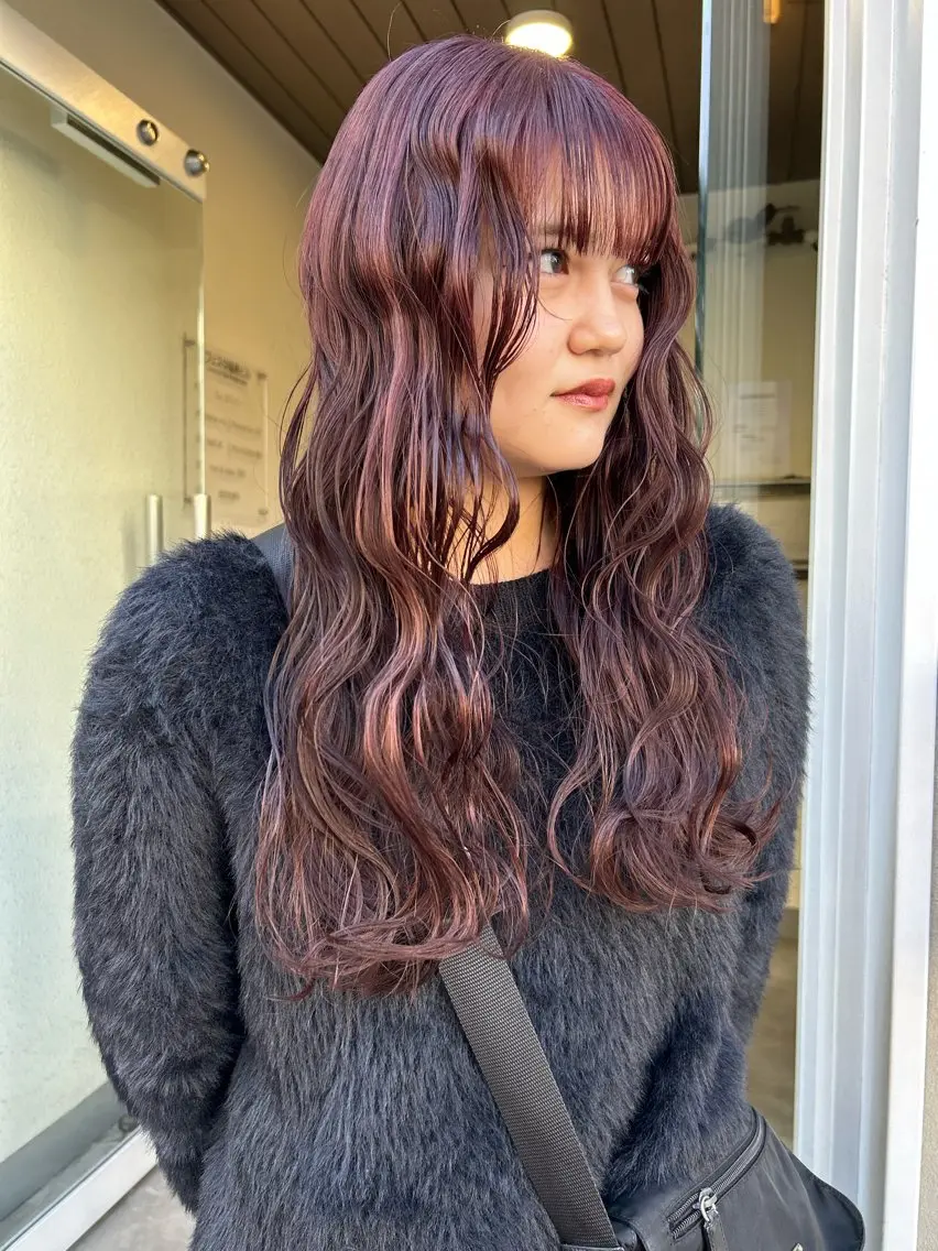 ロング ヘアカラー siki yuikaのヘアスタイル
