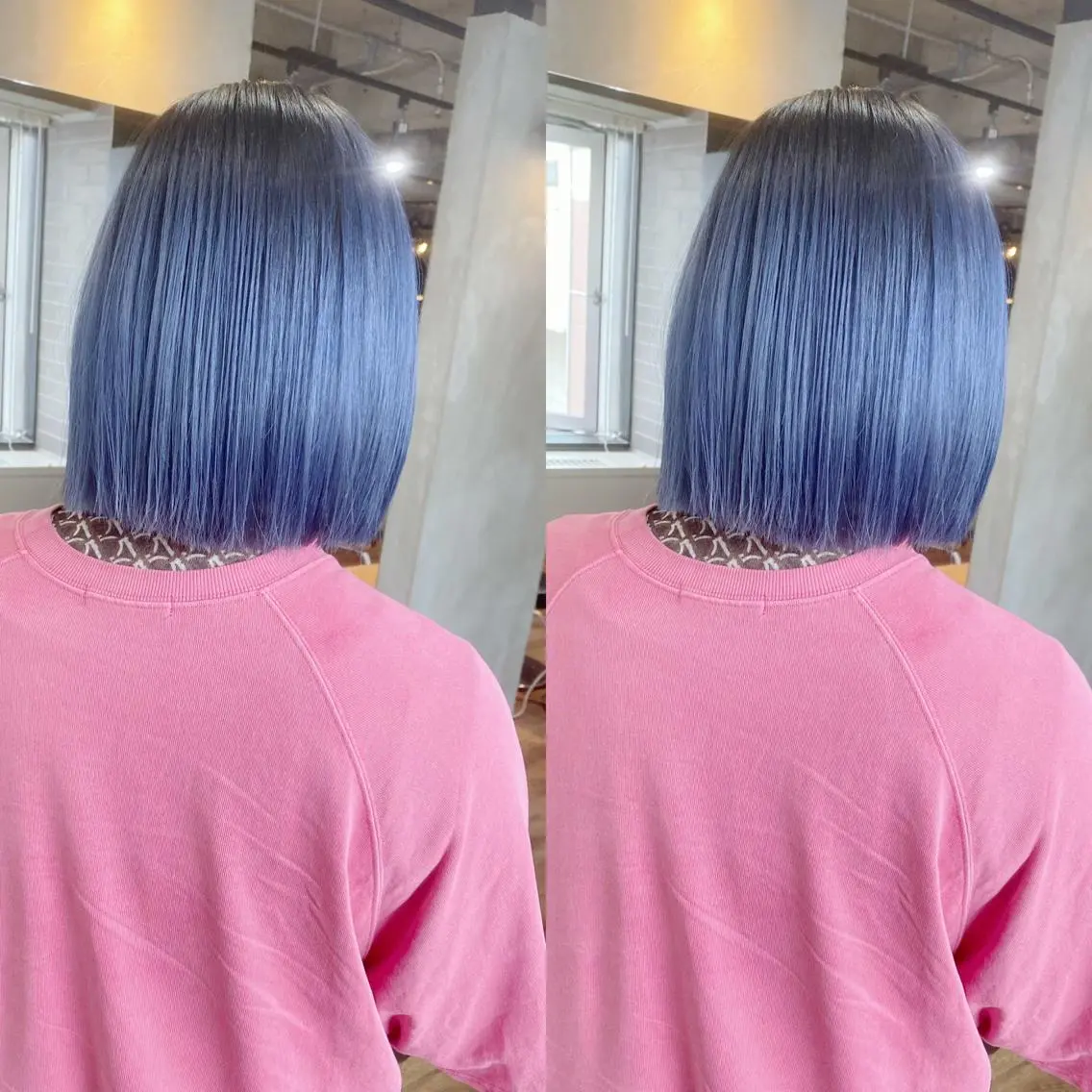 ミディアム カラー カット ヘアカラー トリートメント yoriダブルカラー 代表すがわらのヘアスタイル