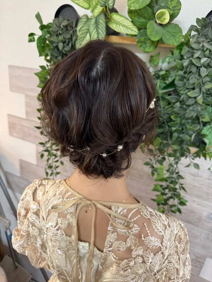 ショート ヘアアレンジ ヘアメイク10年から 美容師💄Anriのヘアスタイル
