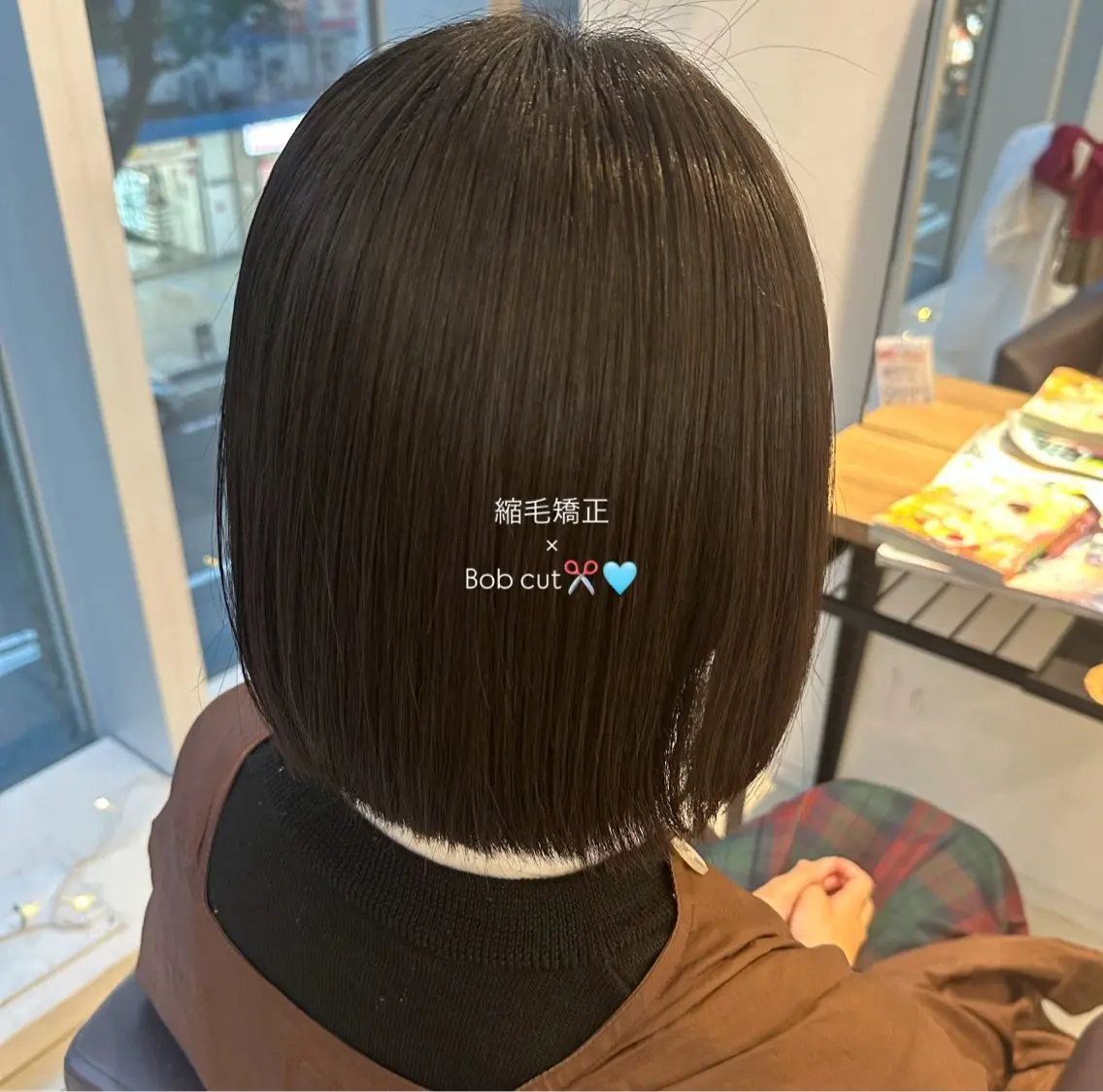 ショート ボブ 縮毛矯正 カット 🧡カットモデル募集 / miyu🧡のヘアスタイル