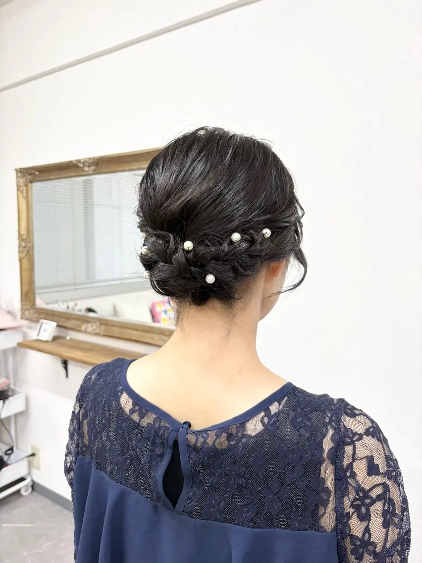 ヘアアレンジ 結婚式・ブライダル ヘアセット ヘアサロン ミカヅキのヘアスタイル