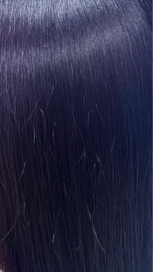 セミロング カラー ヘアアレンジ ブリーチ ディープパープル ダブルカラー ブリーチなしカラー パープルカラー 境町/透明感カラー/ レイヤー/中茎涼太のヘアスタイル