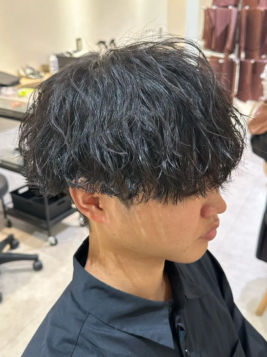 パーマ メンズ メンズパーマ 波巻きパーマ カット パーマ トリートメント 【パーマの達人】 💎メンズ特化🔥徹のヘアスタイル