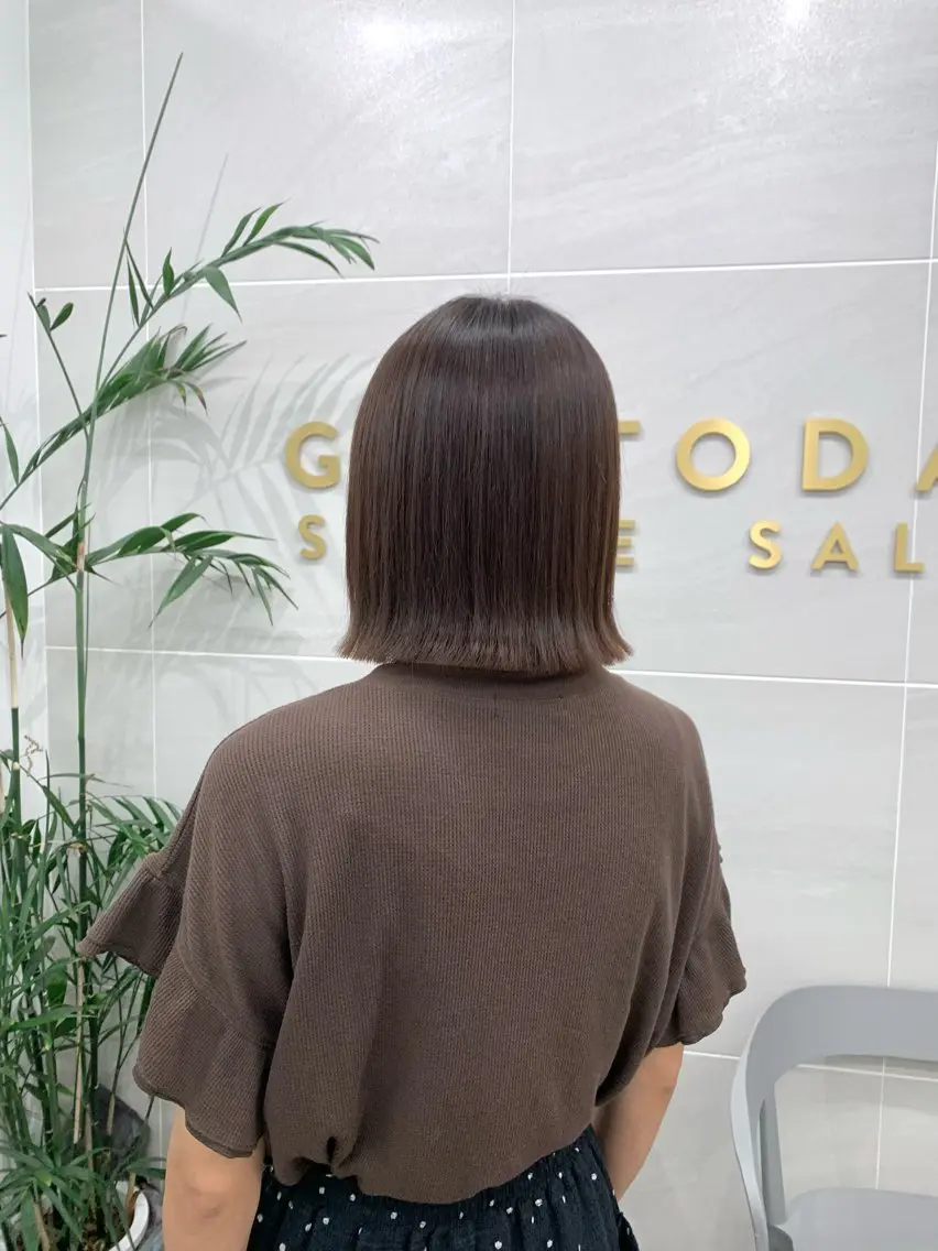 ショート カラー パーマ 縮毛矯正 カット 縮毛矯正 トリートメント 本格ヘッドスパ🌿 ×ヘア　佐藤のヘアスタイル