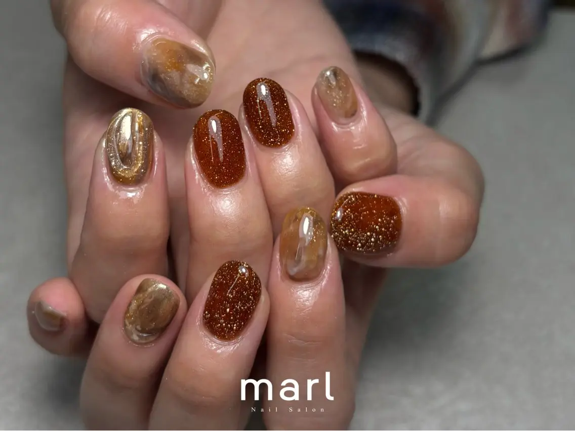 ネイル ニュアンスネイル ハンドネイル marl あやかのネイルデザイン