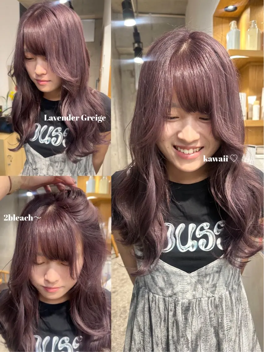 ミディアム カット ヘアカラー ︎🤎W color MIYU‎🤎のヘアスタイル