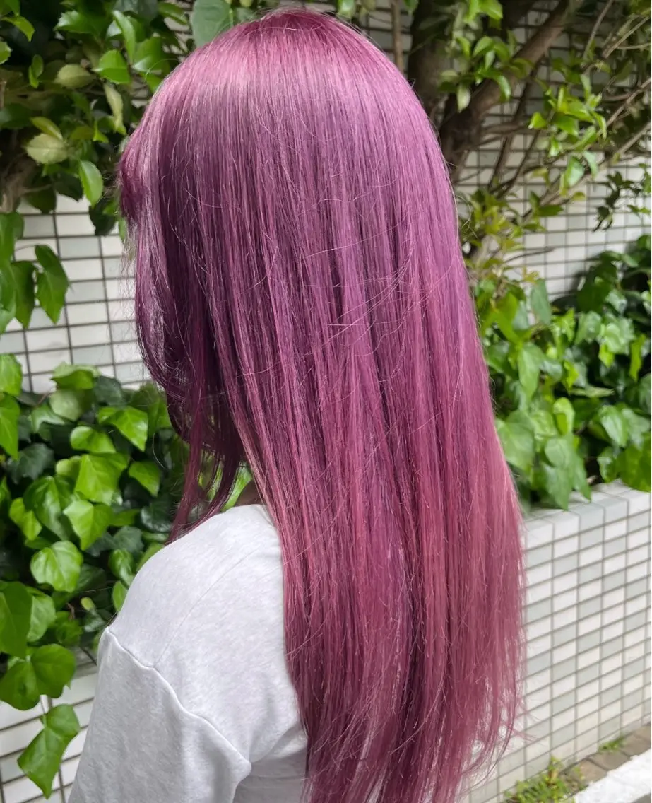 ロング カラー ピンクカラー IMARI /のヘアスタイル