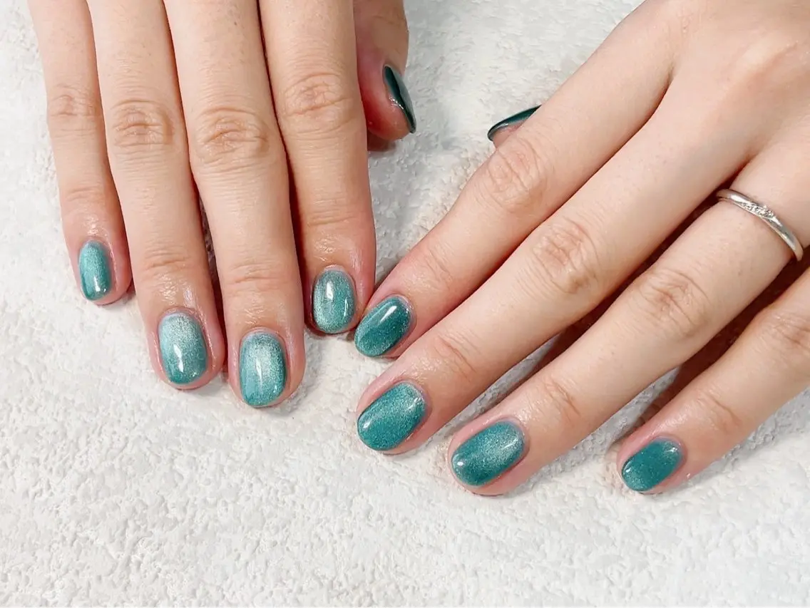 ネイル ジェルネイル マグネットネイル メンズネイル パラジェル ワンホンネイル kiki nail たまプラーザのネイルデザイン