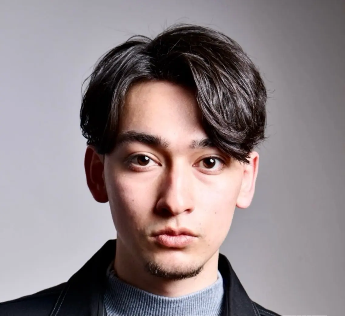 ミディアム パーマ メンズ 恵比寿メンズカット モデル無料/かずきのヘアスタイル