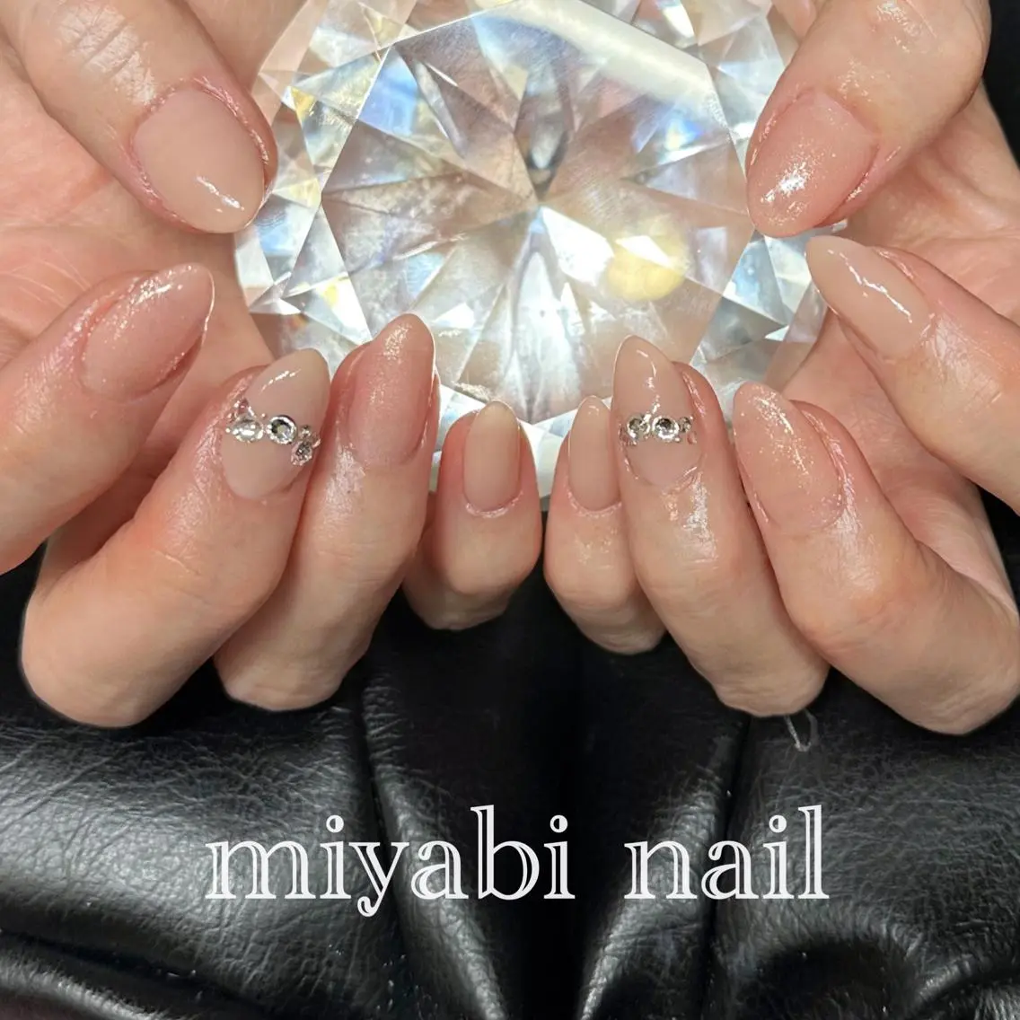 ネイル ジェルネイル ラメ(グリッター) 持ち込み ピンク ぷっくりネイル ハンドネイル miyabi nail 桂川駅近くのネイルデザイン