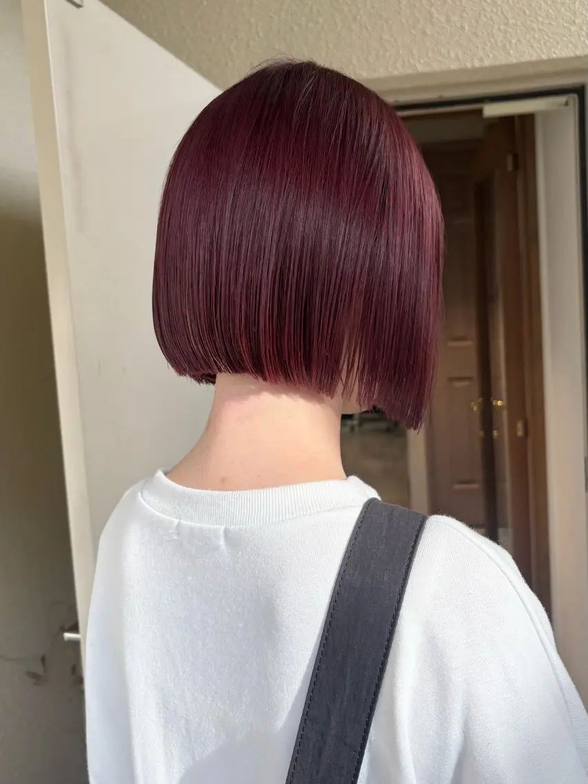 ショート カラー ブリーチ ダブルカラー ラベンダーカラー ブリーチなしカラー ピンクカラー mei|顔まわり ×透明感カラーのヘアスタイル